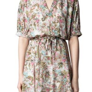 Zadig & Voltaire Print Mini Dress Size XS